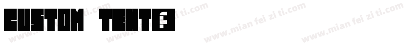 CUSTOM TEXT字体转换